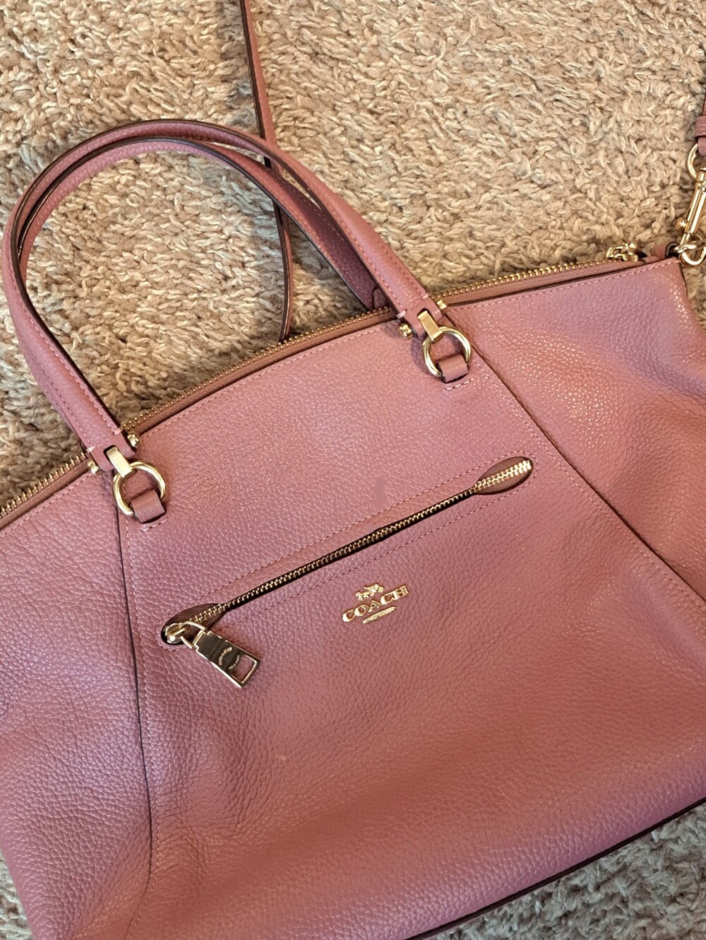 Coach Prairie Dusty Rose Satchel